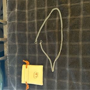 Marla Aaron Not so Heavy Curb Chain Necklace in Sterling Silver